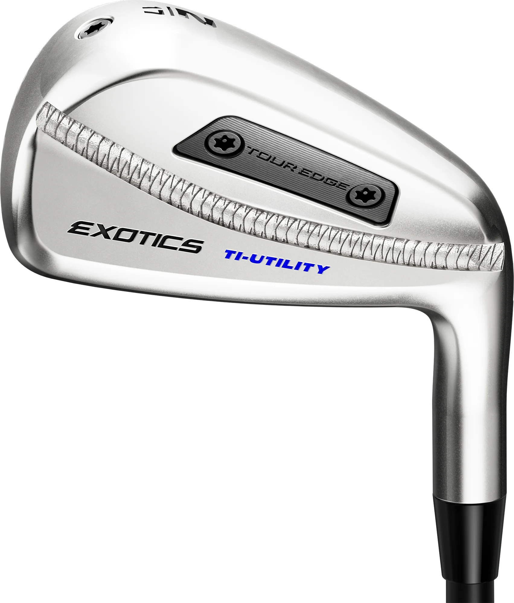 Tour Edge Exotics Ti Utility Iron 2025 - Silver Chrome - Silver Chrome - RIGHT - VENTUS BLUE 8 S - 19.0 - Golf Clubs