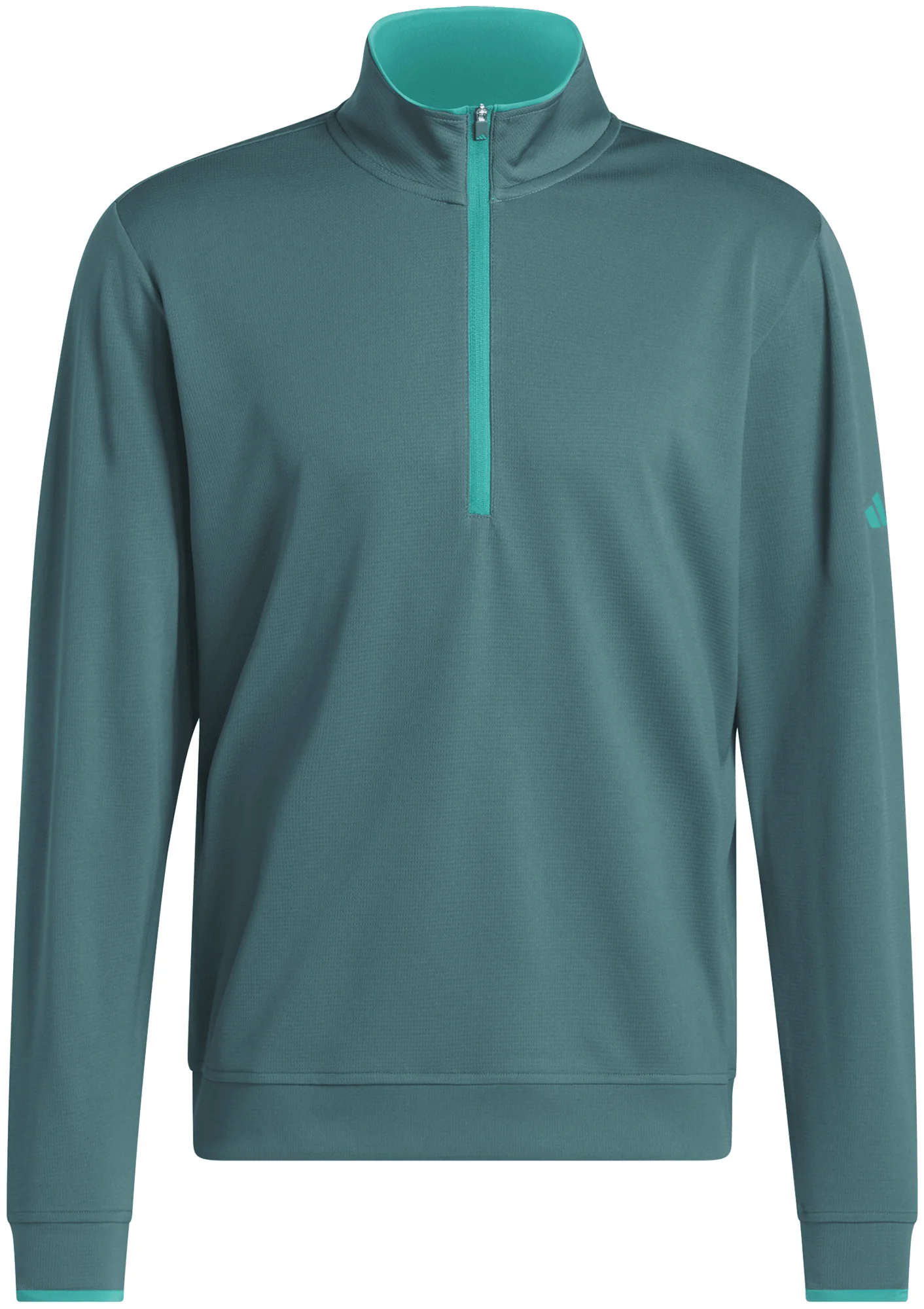 adidas Lightweight Quarter Zip Mens Golf Pullover 2025 - Green, Size: Small