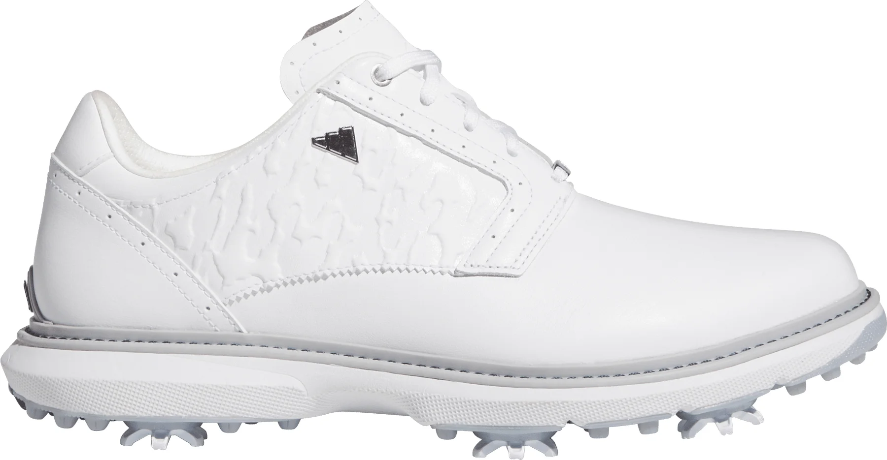 adidas MC70 SPK Golf Shoes 2026 - Cloud White/Silver Metallic/Halo Silver - 10 - MEDIUM