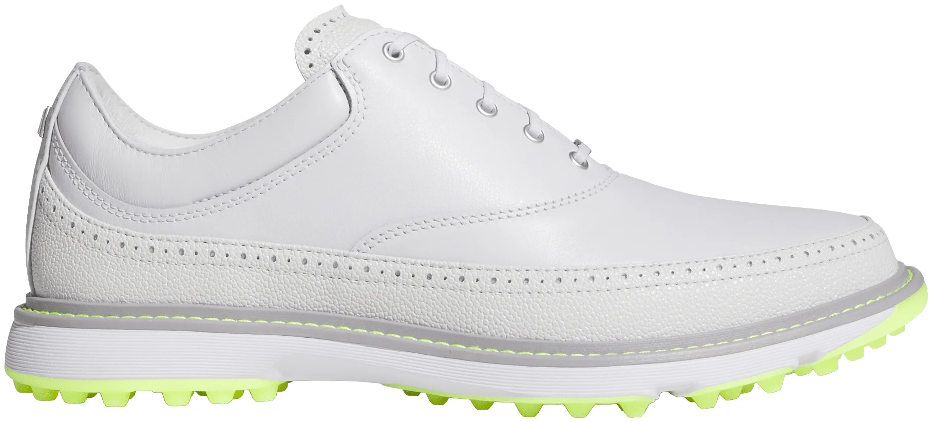 adidas MC80 Golf Shoes - Dash Grey/Halo Silver/Lucid Lemon - 10 - MEDIUM