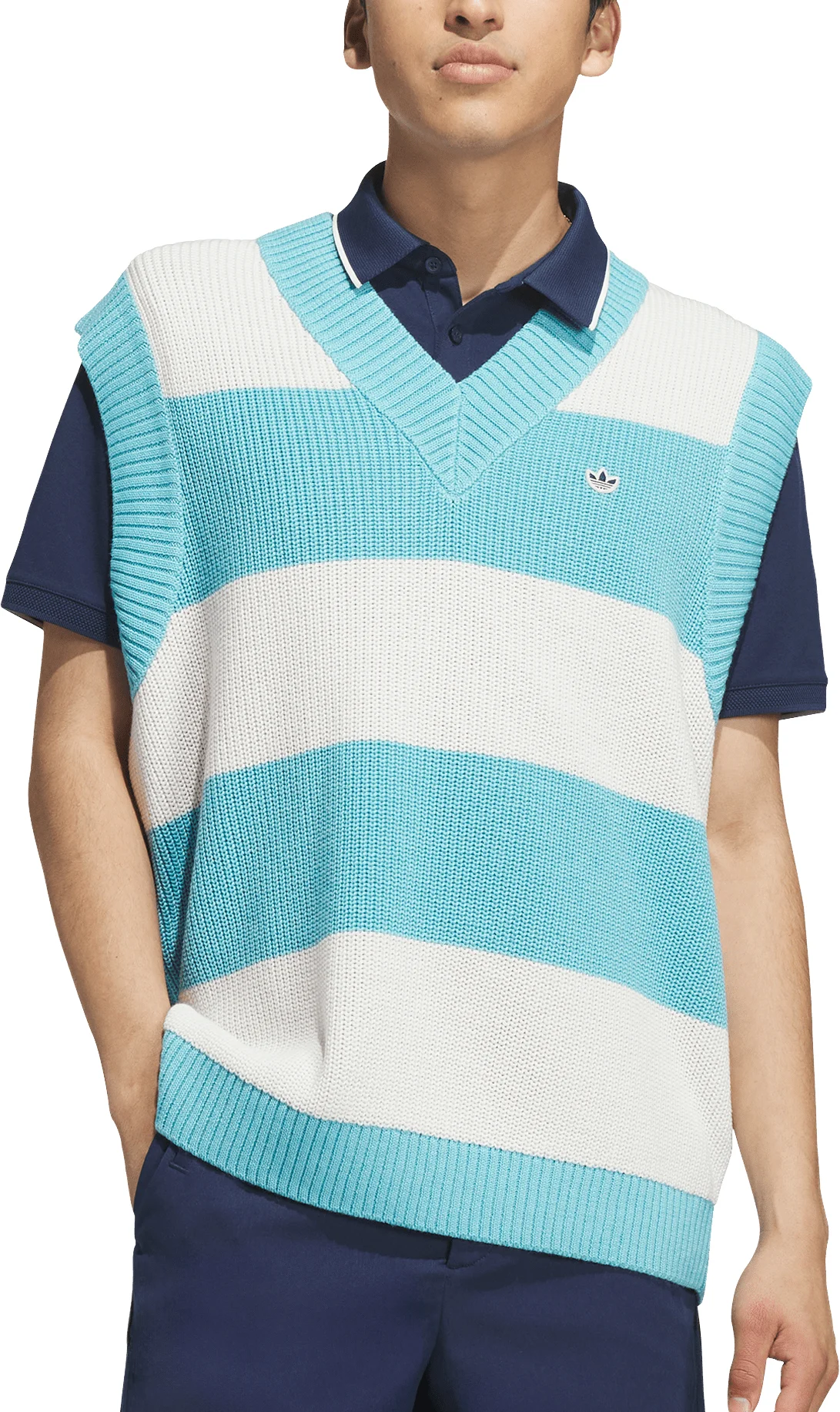 adidas Originals Oversized Mens Golf Vest - White, Size: X-Large