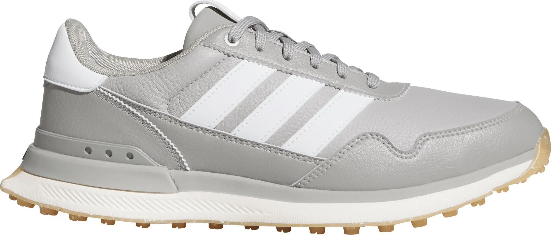 adidas S2G 26 Leather Spikeless Golf Shoes - Grey Two/Cloud White/Solid Grey - 10 - MEDIUM