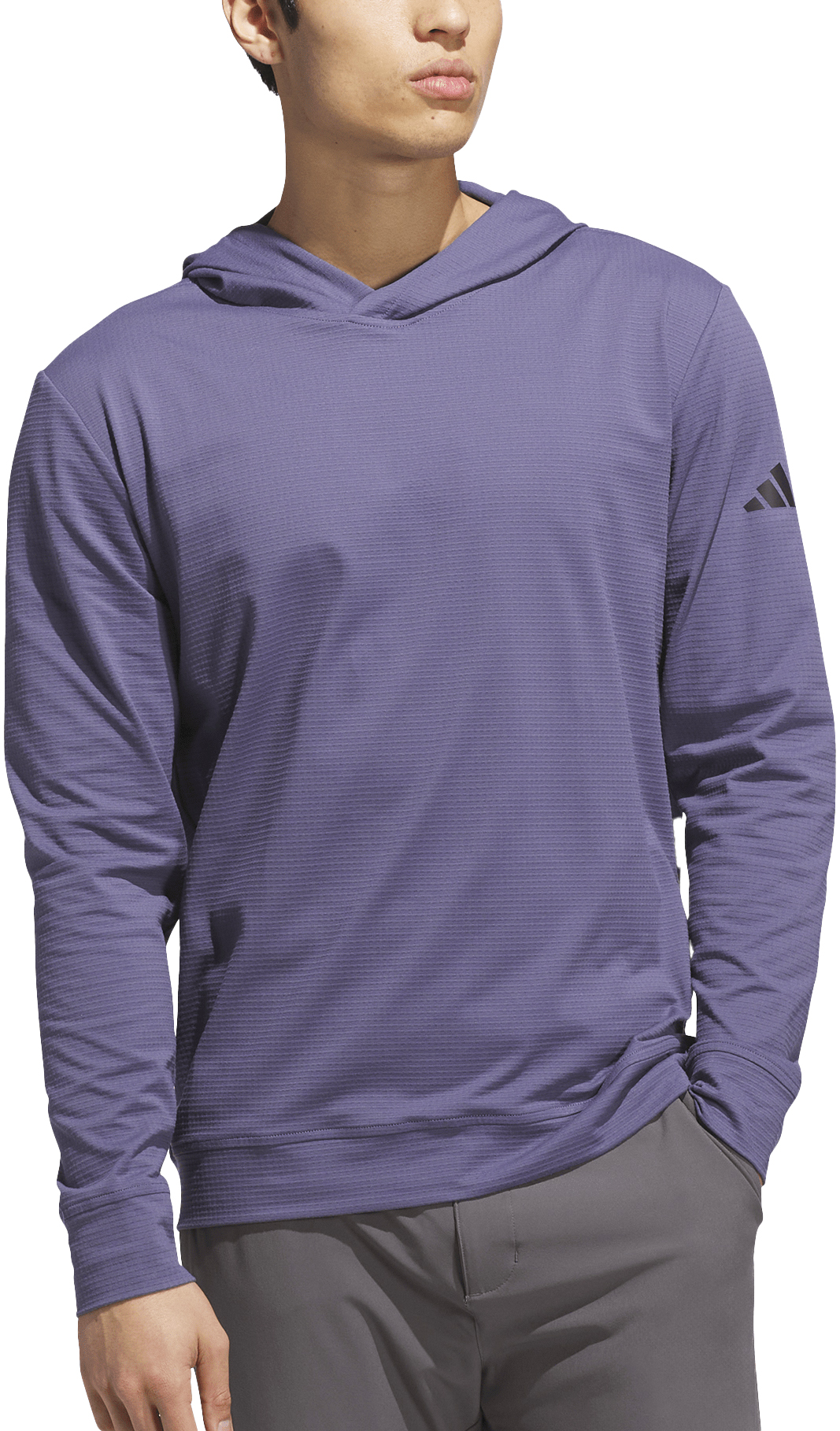 adidas Ultimate365 Elevated Pullover Mens Golf Hoodie - Purple, Size: Large