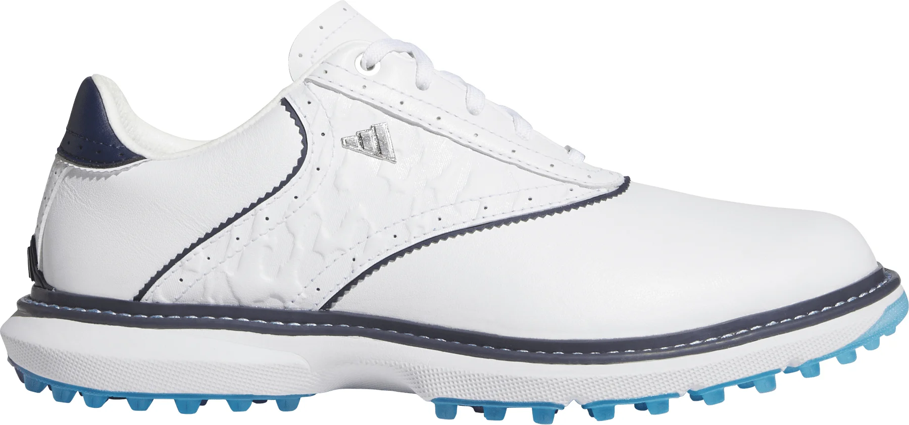 adidas Womens MC70 Spikeless Golf Shoes 2026 - Cloud White/Collegiate Navy/Lucid Ray Blue - 10 - MEDIUM