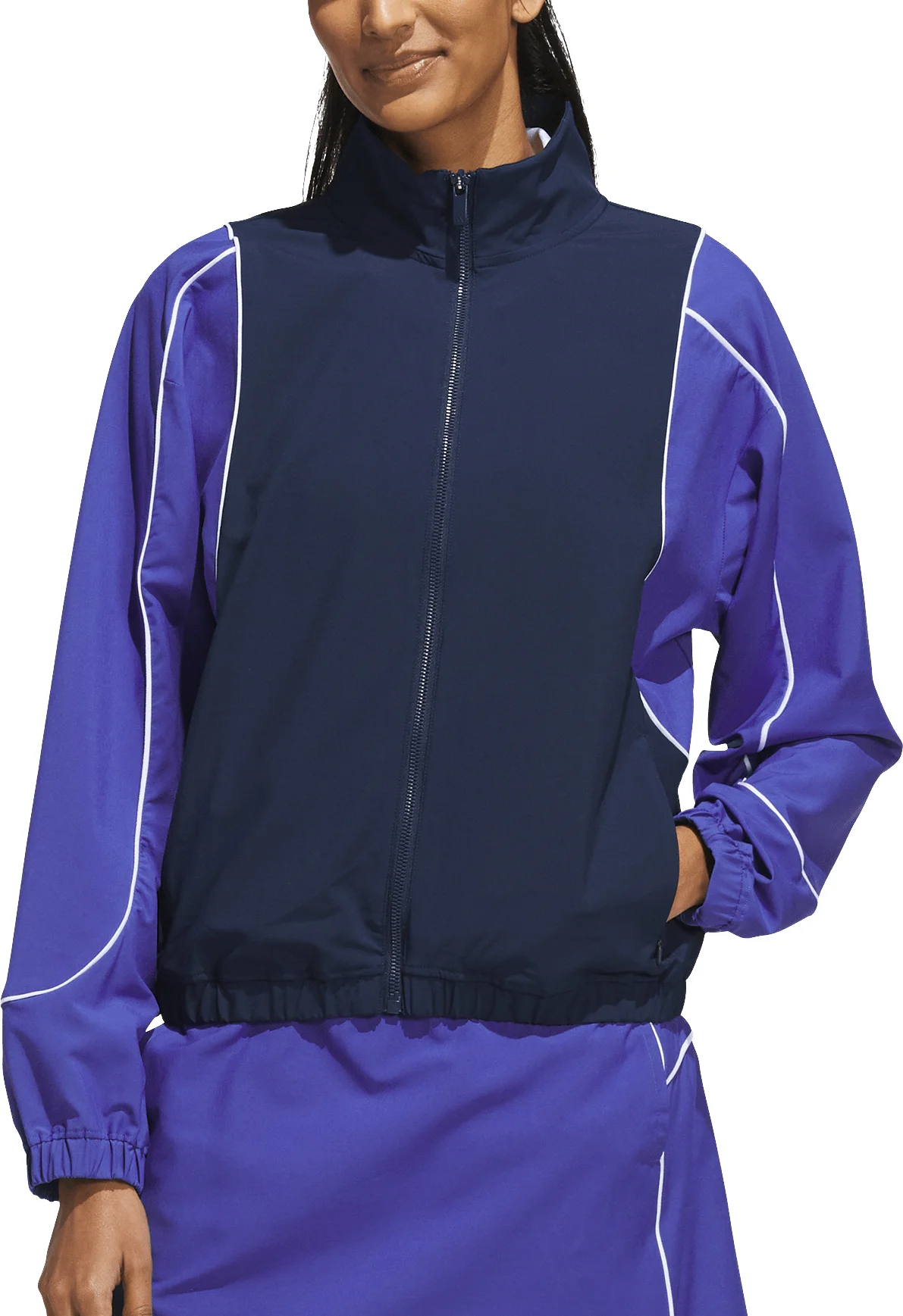 adidas Womens Ultimate365 Set Golf Jacket - Blue, Size: X-Large