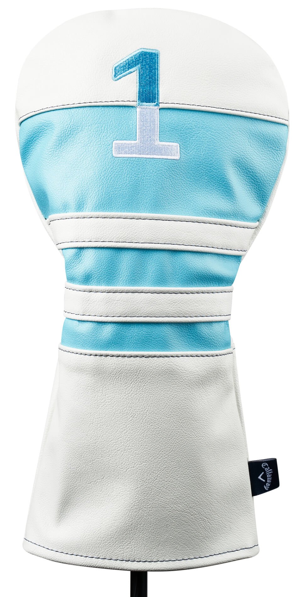 Save 26% on Callaway Golf Vintage Driver Headcover In White/light Blue/navy