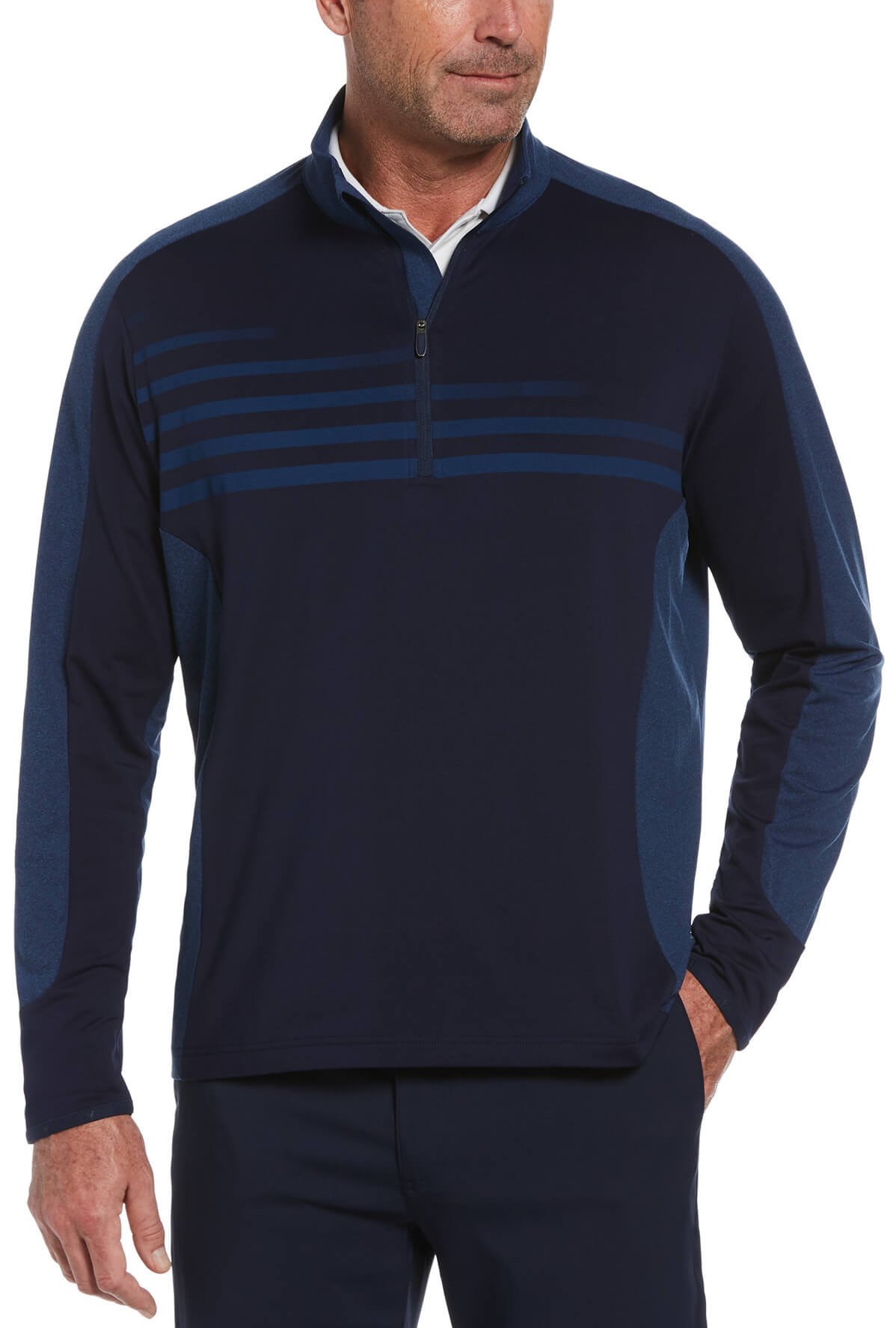 Save 50% on Callaway Men's Ultra Lightweight Aquapel 1/4 Zip Golf Pullover, Polyester/elastane In Peacoat, Size S