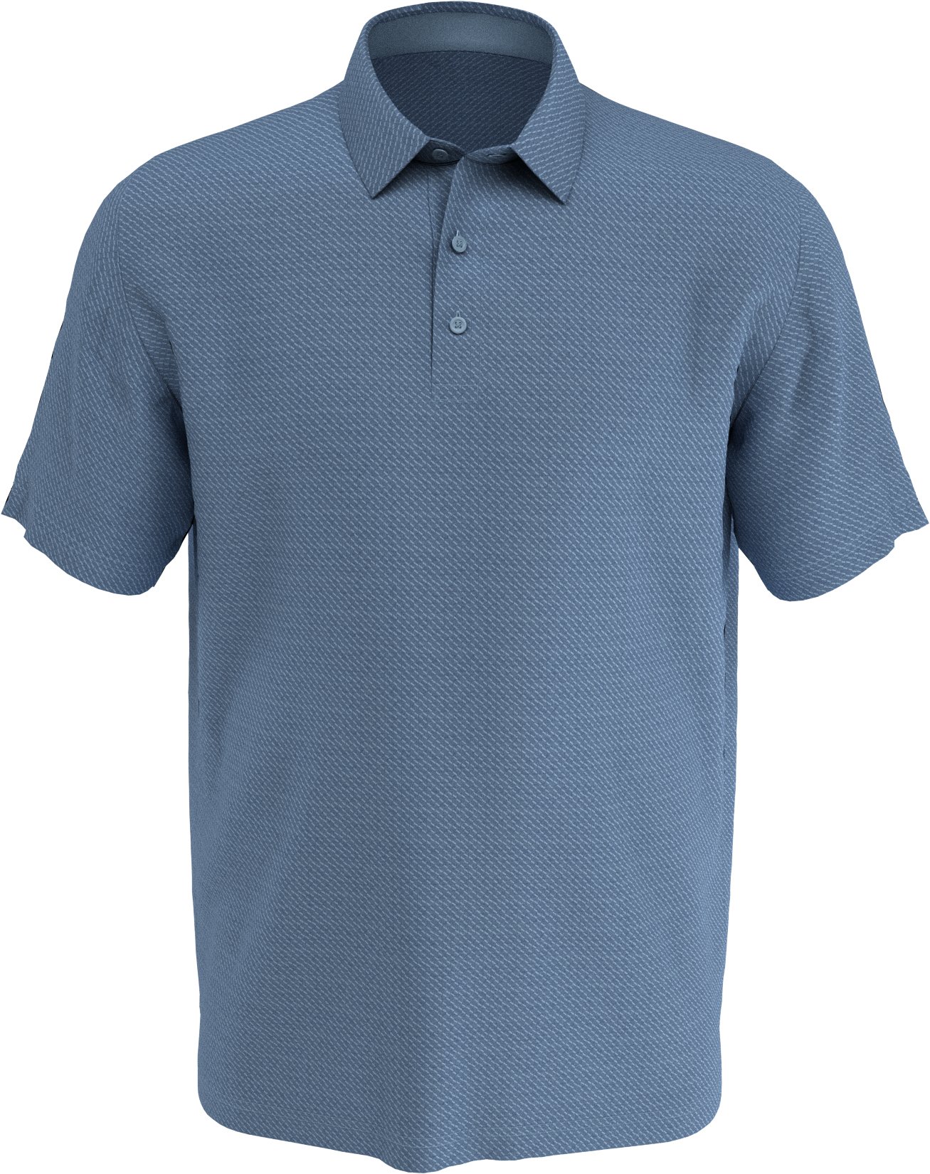 Save 38% on Callaway Men's Ventilated Heather Jacquard Golf Polo, Polyester/elastane In Mountain Spring Heather/dark Grey Logo, Size S