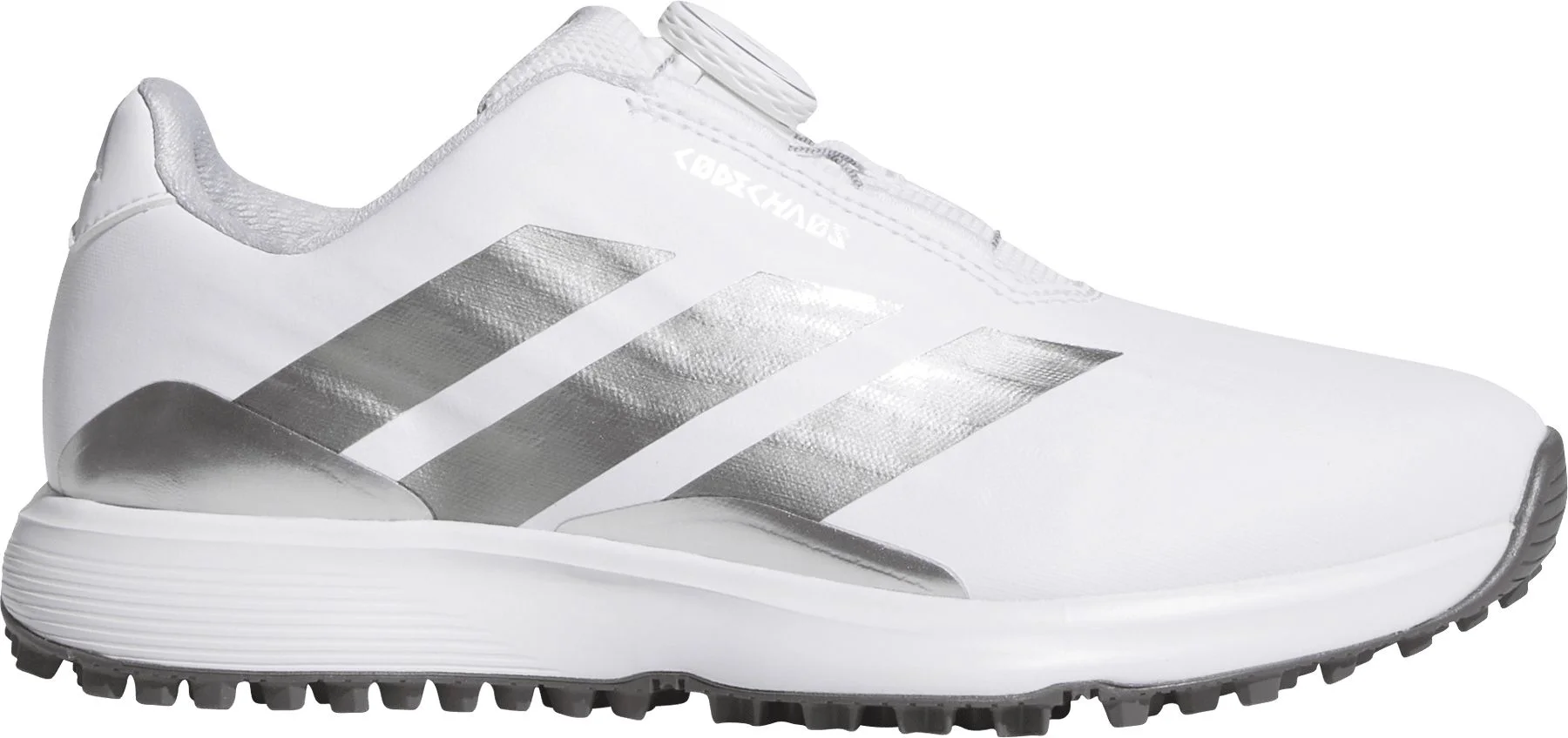 adidas Junior CodeChaos 27 BOA Spikeless Golf Shoes Cloud White 