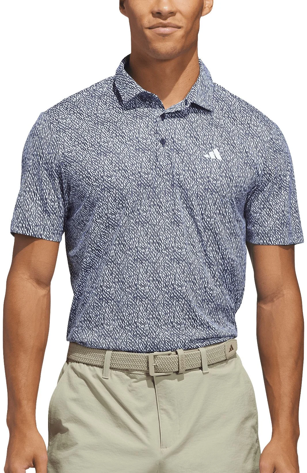 adidas Ultimate365 Feather Print Golf Polo Shirt - Carl's Golfland