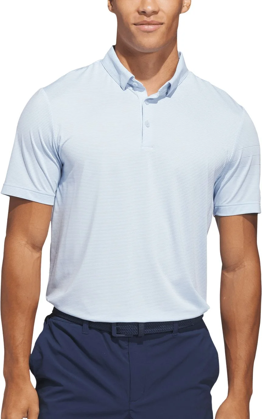 adidas Ultimate365+ Pencil Stripe Climacool Golf Polo Shirt