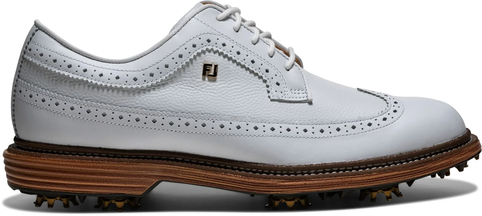 FootJoy Premiere Series Marquis Golf Shoes White/Chestnut 54558