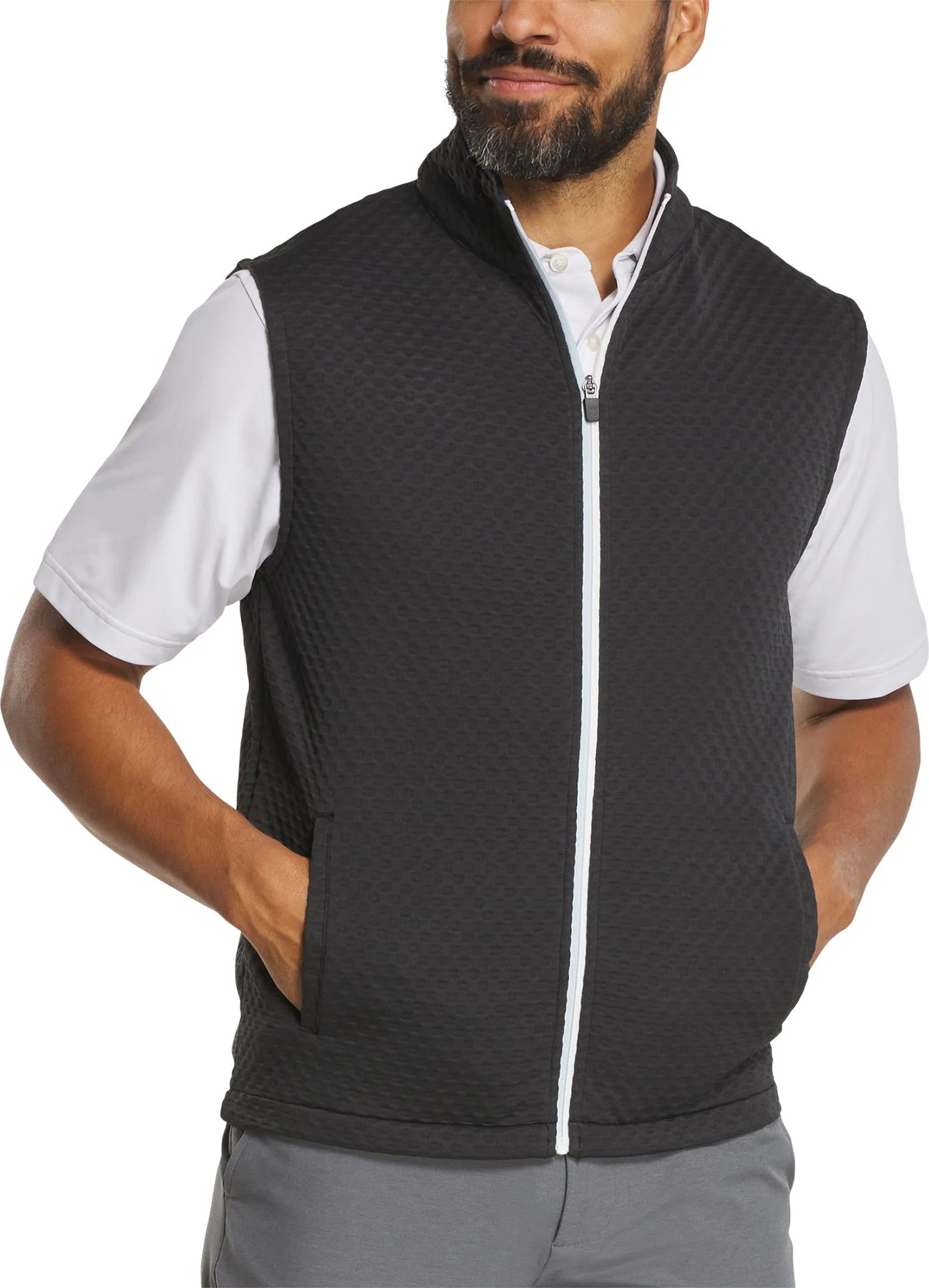 FLOG GOLF ベスト footjoy_textured_knit_golf_ves