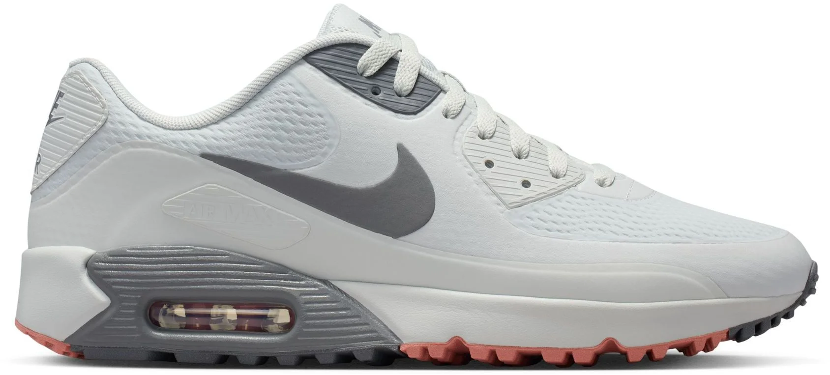 Nike Air Max 90 G Golf Shoes Photon Dust/Pencil Point/Red Stardust