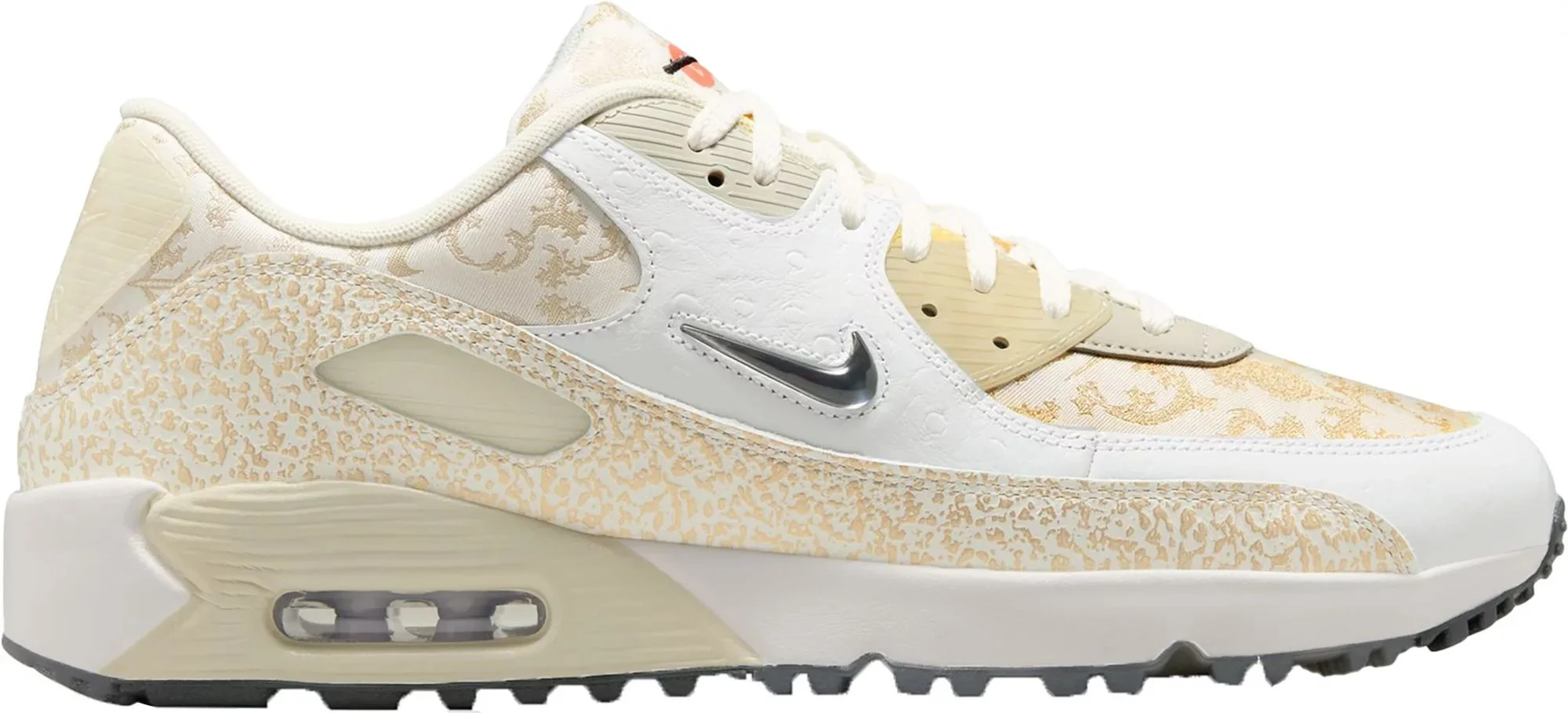 【新品】NIKE AIR MAX 90 GOLF NRG Nike Air Max 90 G NRG Golf Shoes White/Metallic Gold/Sail - Carl's