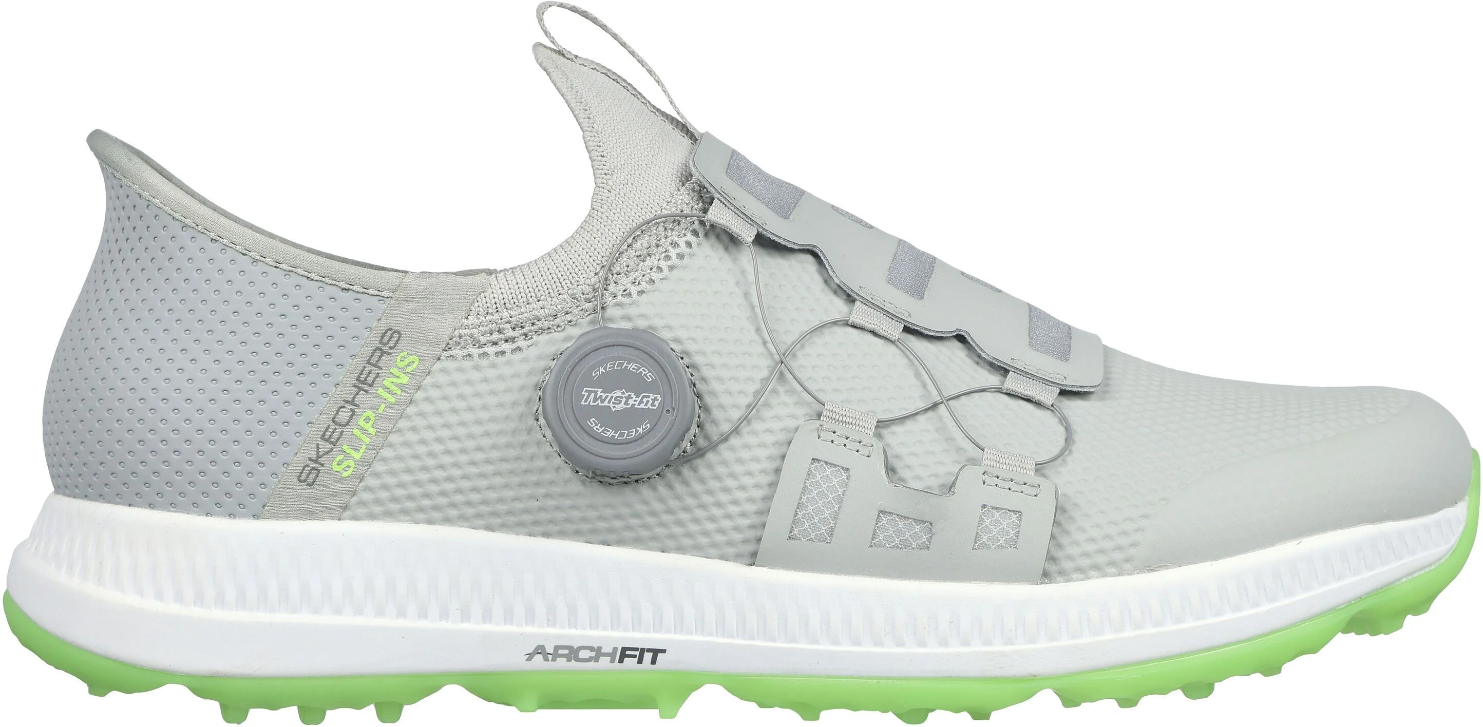 SKECHERS GO GOLF ELITE 5 SLIP’IN ゴルフシューズ Skechers GO GOLF Elite 5 Slip In Golf Shoes Gray/White - Carl's