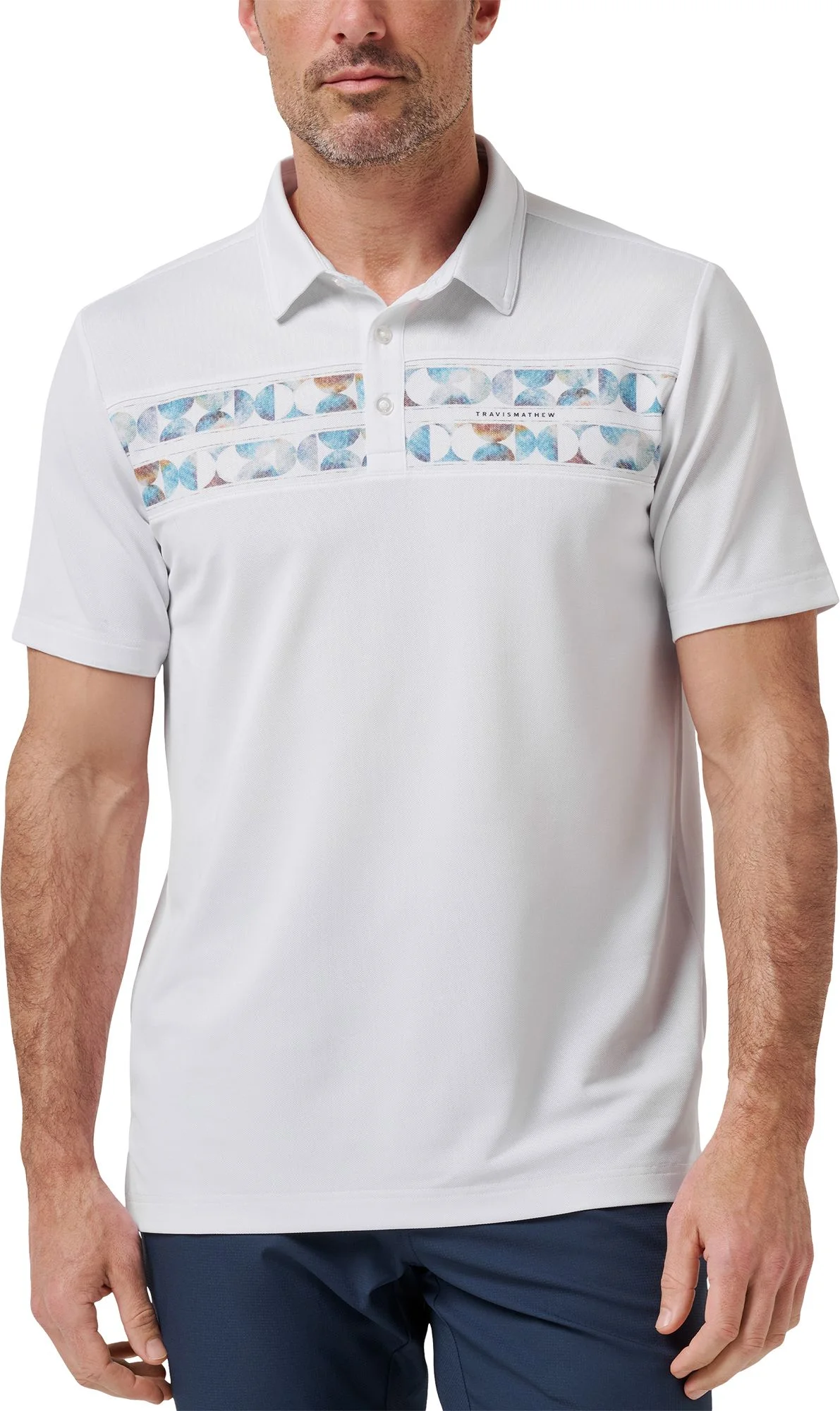 TravisMathew Good Good Chest Stripe Golf Polo - Carl's Golfland