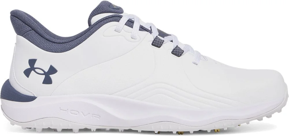 Under Armour UA Drive Pro Spikeless Golf Shoes White/Downpour Navy