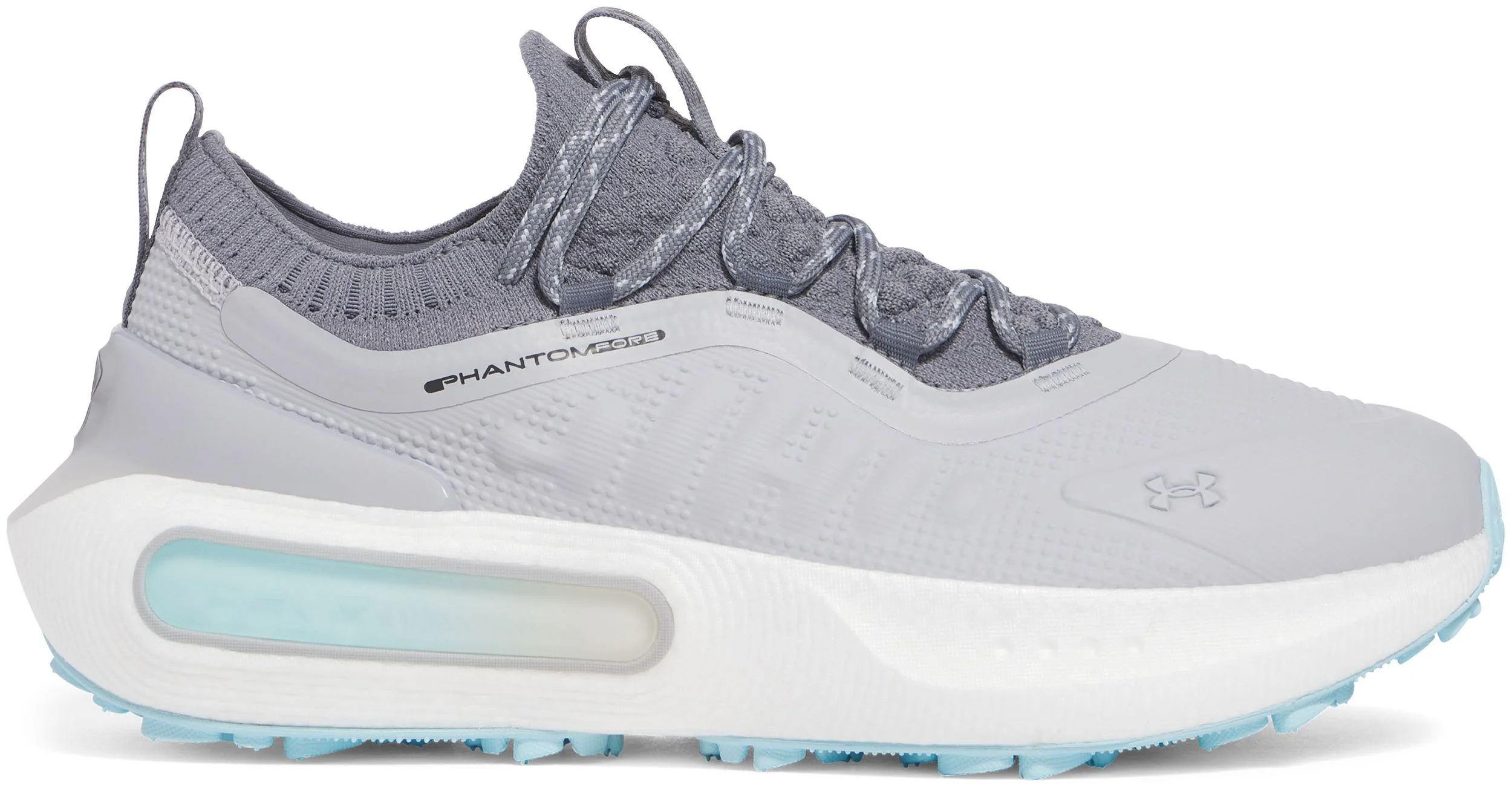 Under Armour Phantom Fore UA Grey Blue Men Golf Shoes Sz 9.5 3027876-011 Under Armour Phantom Fore Golf Shoes - Mod Grey/Stream/Titan  main image 2