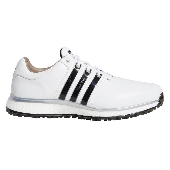 tobacco parallel Distraction Adidas Tour 360 XT Spikeless Golf Shoes White/Black/Silver ON SALE - Carl's  Golfland