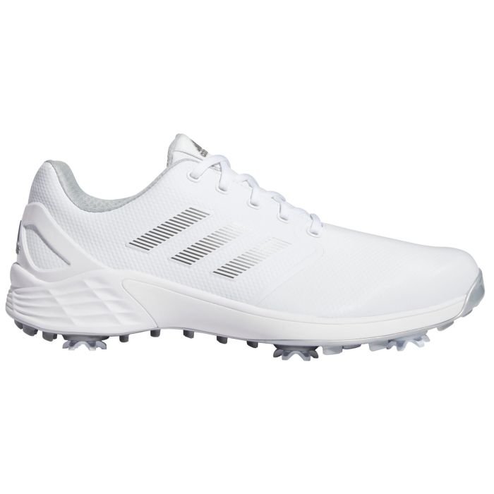 adidas ZG21 Golf Shoes - Ftwr White/Dark Silver Metallic/Silver Metallic