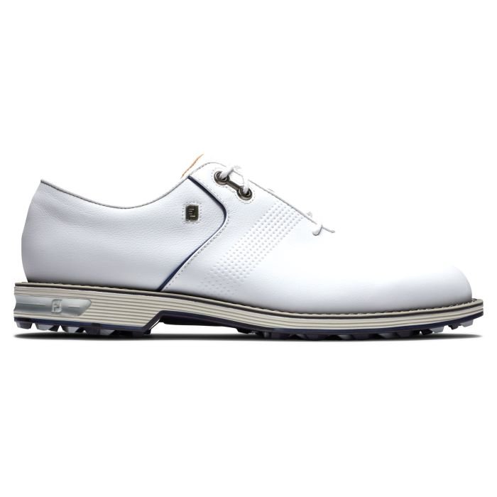 FootJoy Dryjoys Premiere Series Flint Golf Shoes - White/Navy 53922