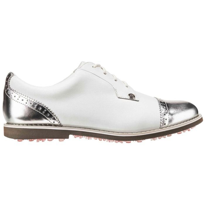 G/Fore Womens Cap Toe Gallivanter Golf Shoes - Snow/Shark Skin