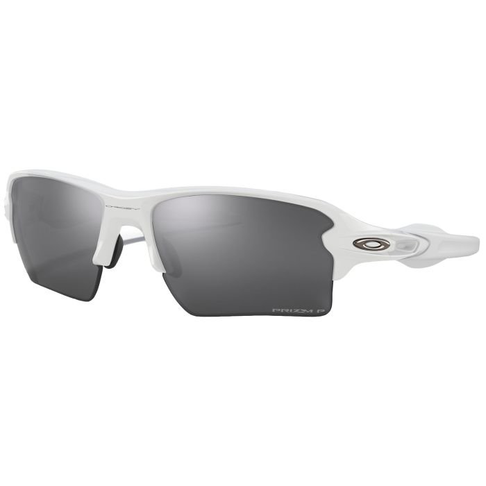 Oakley Flak  XL Polished White Sunglasses Prizm Black Polarized Lens -  Carl's Golfland