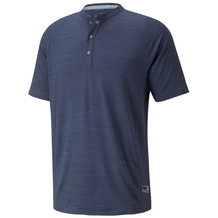 puma collarless golf shirt