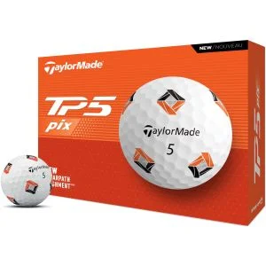 2024 TaylorMade TP5 pix Golf Balls Dozen Box And Ball