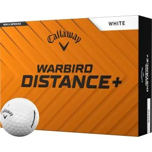 2025 Callaway Warbird Distance+ Golf Balls Dozen Box And Ball