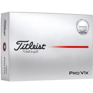2025 Titleist Pro V1x Black Performance Alignment Golf Balls Dozen Box And Ball