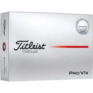 2025 Titleist Pro V1x AIM Blue Performance Alignment Golf Balls Dozen Box