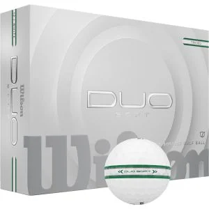 Wilson Duo Soft TRK360 White/Green Golf Balls 2026