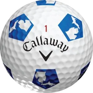 2026 Callaway Chrome Soft Truvis Light Blue Michigan Golf Balls