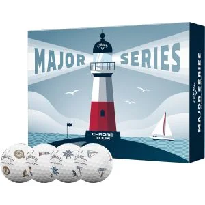 2026 Callaway Chrome Tour June Major Limited Edition Golf Balls Dozen Box And Balls