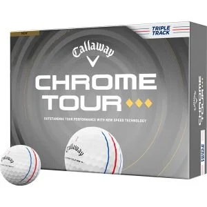 2026 Callaway Chrome Tour Triple Diamond Triple Track Golf Balls Dozen Box And Ball