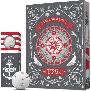 2026 TaylorMade Limited Edition TP5x Sailor's Point pix Golf Balls Dozen Box, Sleeve, And Ball
