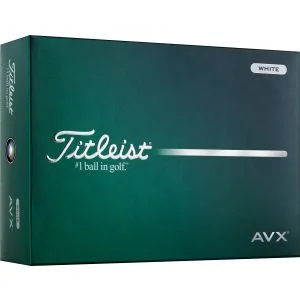 2026 Titleist AVX White Golf Balls Dozen Box