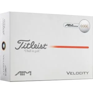 2026 Titleist Velocity AIM Performance Golf Balls Dozen Box