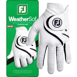 2027 FootJoy WeatherSof White Golf Glove With Packaging