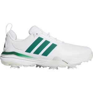 adidas Adipower 26 Golf Shoes Cloud White/Collegiate Green/Crystal White Lateral Side View