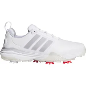 adidas Adipower 26 Golf Shoes Cloud White/Silver Metallic/Halo Silver Lateral Side View