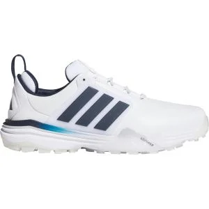 adidas Adipower 26 Spikeless Golf Shoes Cloud White/Collegiate Navy/Lucid Orange Lateral Side View