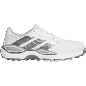 adidas CodeChaos 27 Spikeless Golf Shoes Cloud White/Iron Metallic/Silver Metallic Lateral Side
