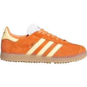 adidas Gazelle Spikeless Golf Shoes Dusky Orange/Ice Tangerine/Cloud White Lateral Side View