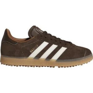 adidas Gazelle Spikeless Golf Shoes Dark Brown/Chalk White/Gum4