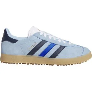 2025 adidas Gazelle Spikeless Golf Shoes Clear Sky/Night Indigo/Team Royal Blue