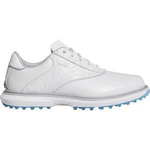 adidas MC70 Spikeless Golf Shoes Dash Grey/Halo Silver/Lucid Ray Blue Lateral Side View