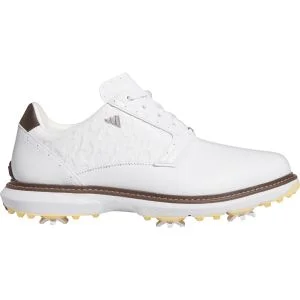 adidas MC70 SPK Golf Shoes Cloud White/Matte Silver/Brown Lateral Side View